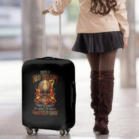 Fire Skull Luggage Cover Did I Piss You Off That's Great At Least I'm Doing Something Right - Wonder Print Shop
