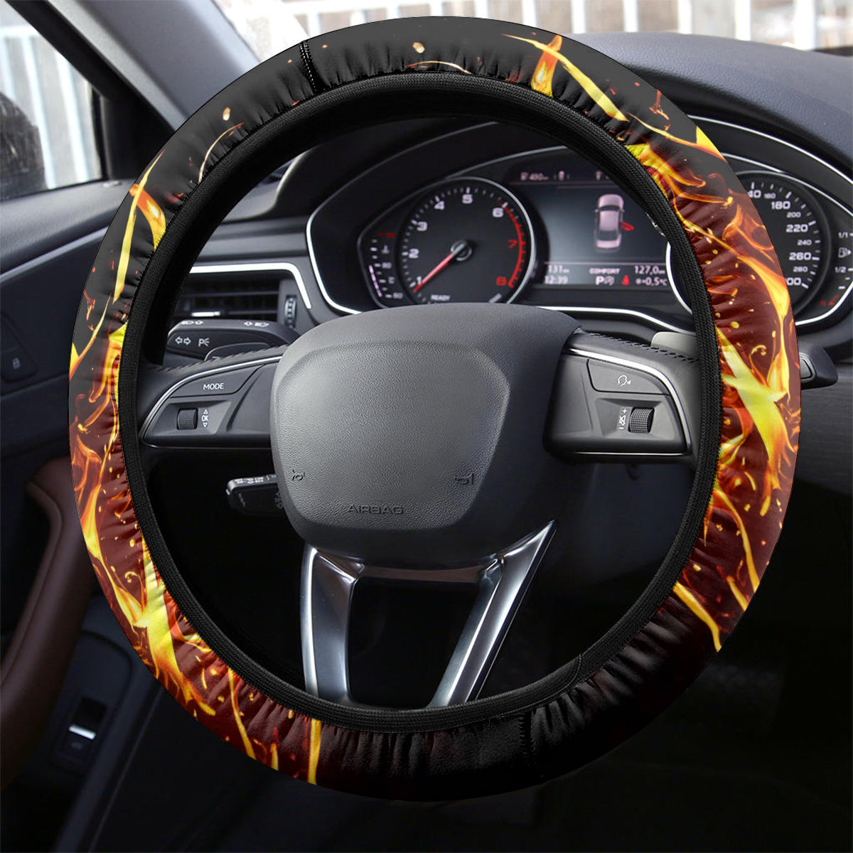 Fire Skull Steering Wheel Cover Did I Piss You Off That's Great At Least I'm Doing Something Right - Wonder Print Shop
