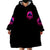 Rose Skull Wearable Blanket Hoodie I Have 3 Sides And You Never Want To See - Wonder Print Shop