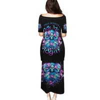 Rose Skull Puletasi Stuck Between IDK IDC And IDGAF - Wonder Print Shop