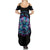 Rose Skull Summer Maxi Dress Stuck Between IDK IDC And IDGAF - Wonder Print Shop