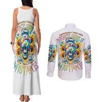 Skull Girl Couples Matching Tank Maxi Dress and Long Sleeve Button Shirt Assuming I Was Like Most Girls Was Your First Mistake - Wonder Print Shop