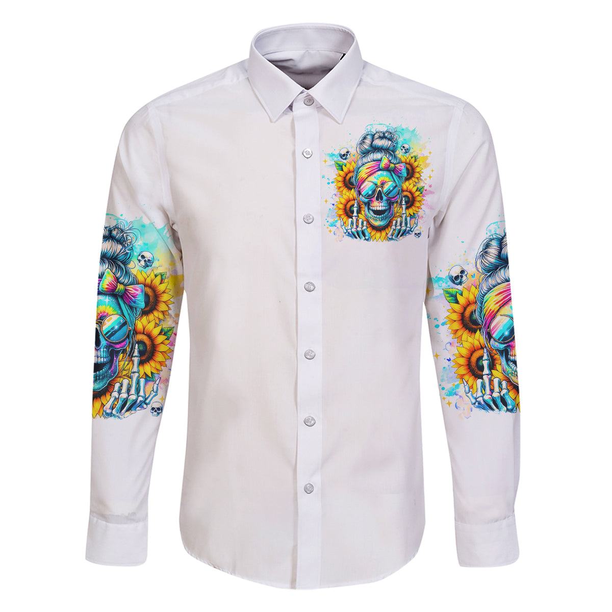 Skull Girl Family Matching Off Shoulder Maxi Dress and Hawaiian Shirt Assuming I Was Like Most Girls Was Your First Mistake - Wonder Print Shop