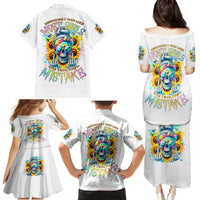 Skull Girl Family Matching Puletasi and Hawaiian Shirt Assuming I Was Like Most Girls Was Your First Mistake - Wonder Print Shop