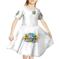 Skull Girl Kid Short Sleeve Dress Assuming I Was Like Most Girls Was Your First Mistake - Wonder Print Shop