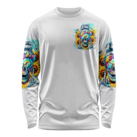 Skull Girl Long Sleeve Shirt Assuming I Was Like Most Girls Was Your First Mistake - Wonder Print Shop