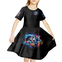 Couple Skull Kid Short Sleeve Dress It't You And Me Against The World Baby - Wonder Print Shop