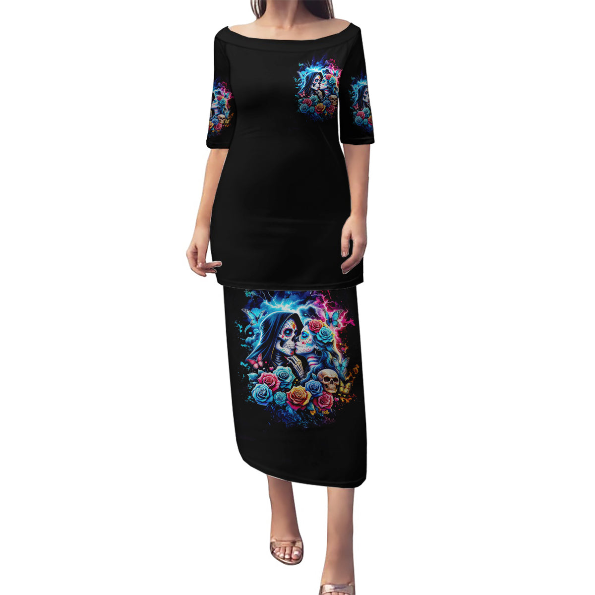 Couple Skull Puletasi It't You And Me Against The World Baby - Wonder Print Shop