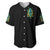 Flame Skull Baseball Jersey The Good Girl In Me Got Tired Of The Bullshit - Wonder Print Shop