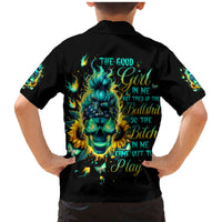 Flame Skull Family Matching Mermaid Dress and Hawaiian Shirt The Good Girl In Me Got Tired Of The Bullshit - Wonder Print Shop