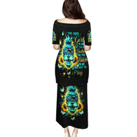 Flame Skull Family Matching Puletasi and Hawaiian Shirt The Good Girl In Me Got Tired Of The Bullshit - Wonder Print Shop