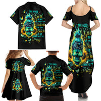 Flame Skull Family Matching Summer Maxi Dress and Hawaiian Shirt The Good Girl In Me Got Tired Of The Bullshit - Wonder Print Shop