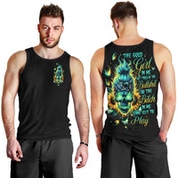 Flame Skull Men Tank Top The Good Girl In Me Got Tired Of The Bullshit - Wonder Print Shop