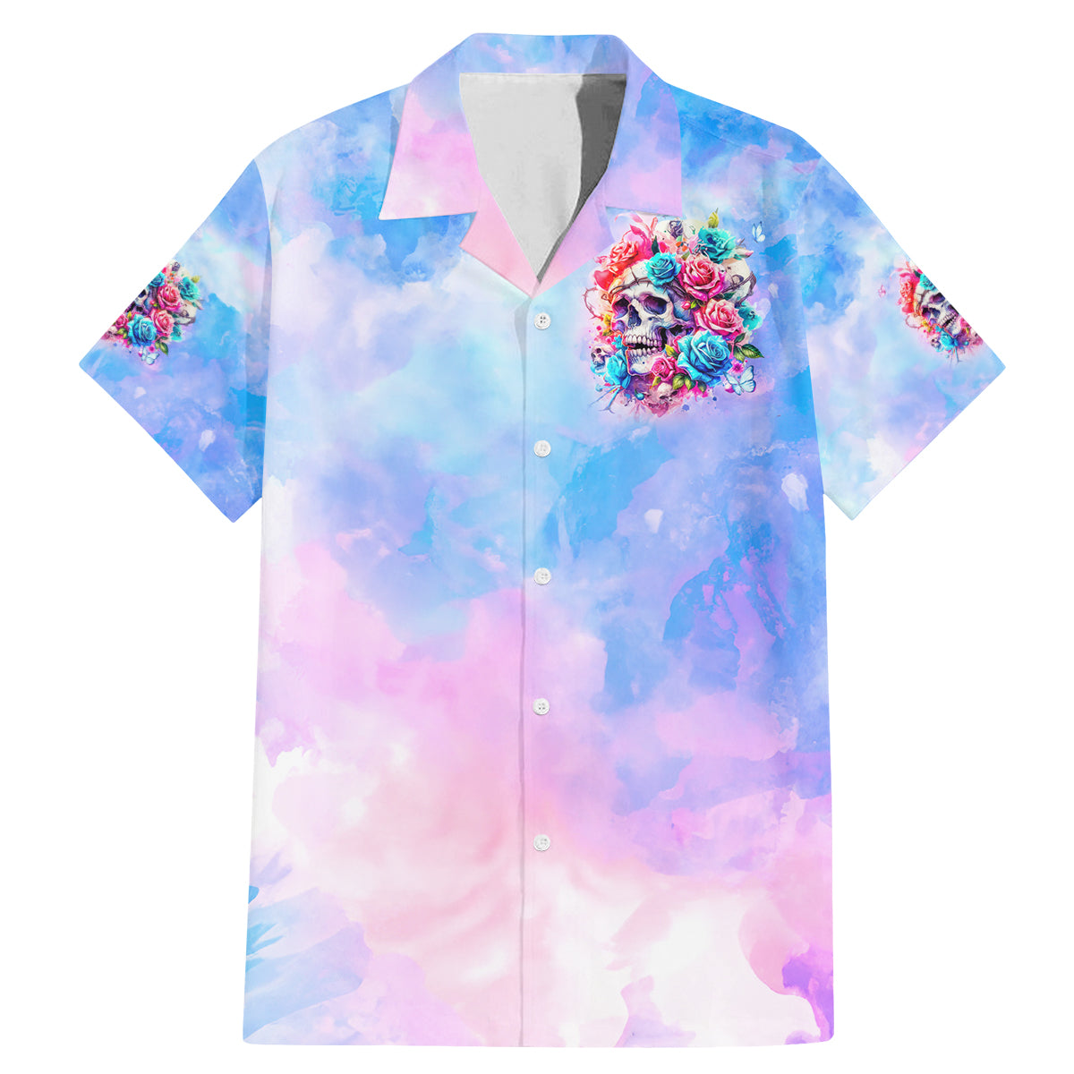 Rose Skull Family Matching Mermaid Dress and Hawaiian Shirt The Good Girl In Me Got Tired Of The Bullshit - Wonder Print Shop