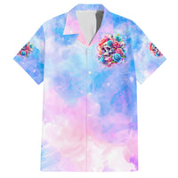 Rose Skull Family Matching Off Shoulder Maxi Dress and Hawaiian Shirt The Good Girl In Me Got Tired Of The Bullshit - Wonder Print Shop