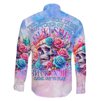 Rose Skull Family Matching Off Shoulder Maxi Dress and Hawaiian Shirt The Good Girl In Me Got Tired Of The Bullshit - Wonder Print Shop