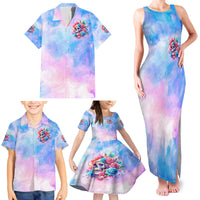 Rose Skull Family Matching Tank Maxi Dress and Hawaiian Shirt The Good Girl In Me Got Tired Of The Bullshit - Wonder Print Shop