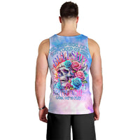 Rose Skull Men Tank Top The Good Girl In Me Got Tired Of The Bullshit - Wonder Print Shop