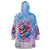 Rose Skull Wearable Blanket Hoodie The Good Girl In Me Got Tired Of The Bullshit - Wonder Print Shop