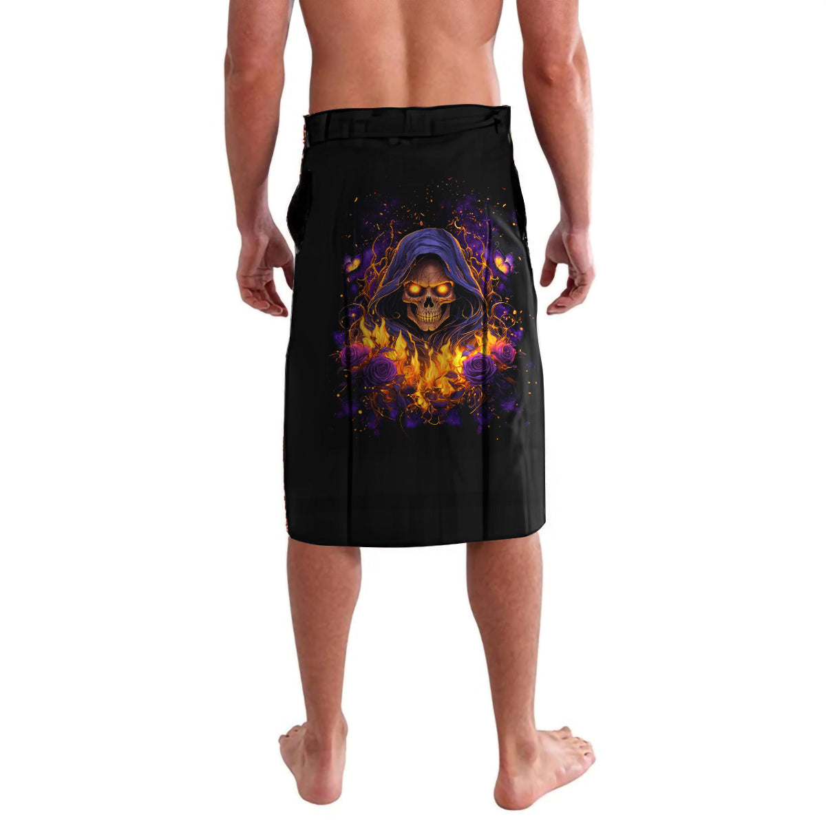 Flame Skull Lavalava I Talk I Smite But Be Careful When I Silent - Wonder Print Shop