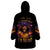 Flame Skull Wearable Blanket Hoodie I Talk I Smite But Be Careful When I Silent - Wonder Print Shop