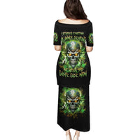 Old Skull Family Matching Puletasi and Hawaiian Shirt I Stopped Fighting My Inner Demons We On The Same Side Now - Wonder Print Shop