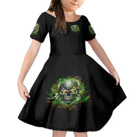 Old Skull Kid Short Sleeve Dress I Stopped Fighting My Inner Demons We On The Same Side Now - Wonder Print Shop
