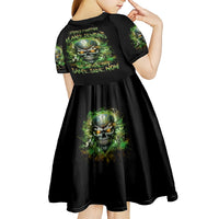 Old Skull Kid Short Sleeve Dress I Stopped Fighting My Inner Demons We On The Same Side Now - Wonder Print Shop