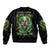 Old Skull Sleeve Zip Bomber Jacket I Stopped Fighting My Inner Demons We On The Same Side Now - Wonder Print Shop