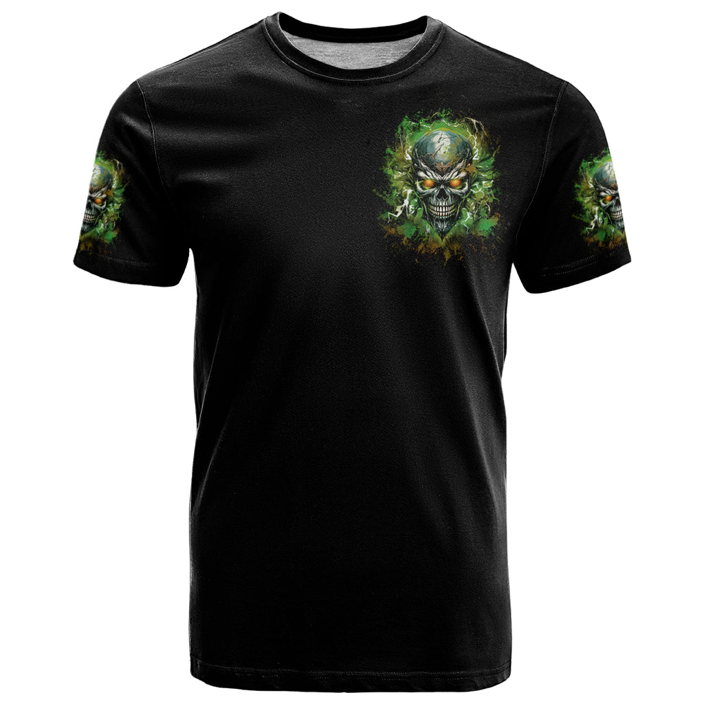 Old Skull T Shirt I Stopped Fighting My Inner Demons We On The Same Side Now - Wonder Print Shop