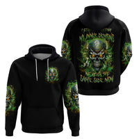 Old Skull Zip Hoodie I Stopped Fighting My Inner Demons We On The Same Side Now - Wonder Print Shop