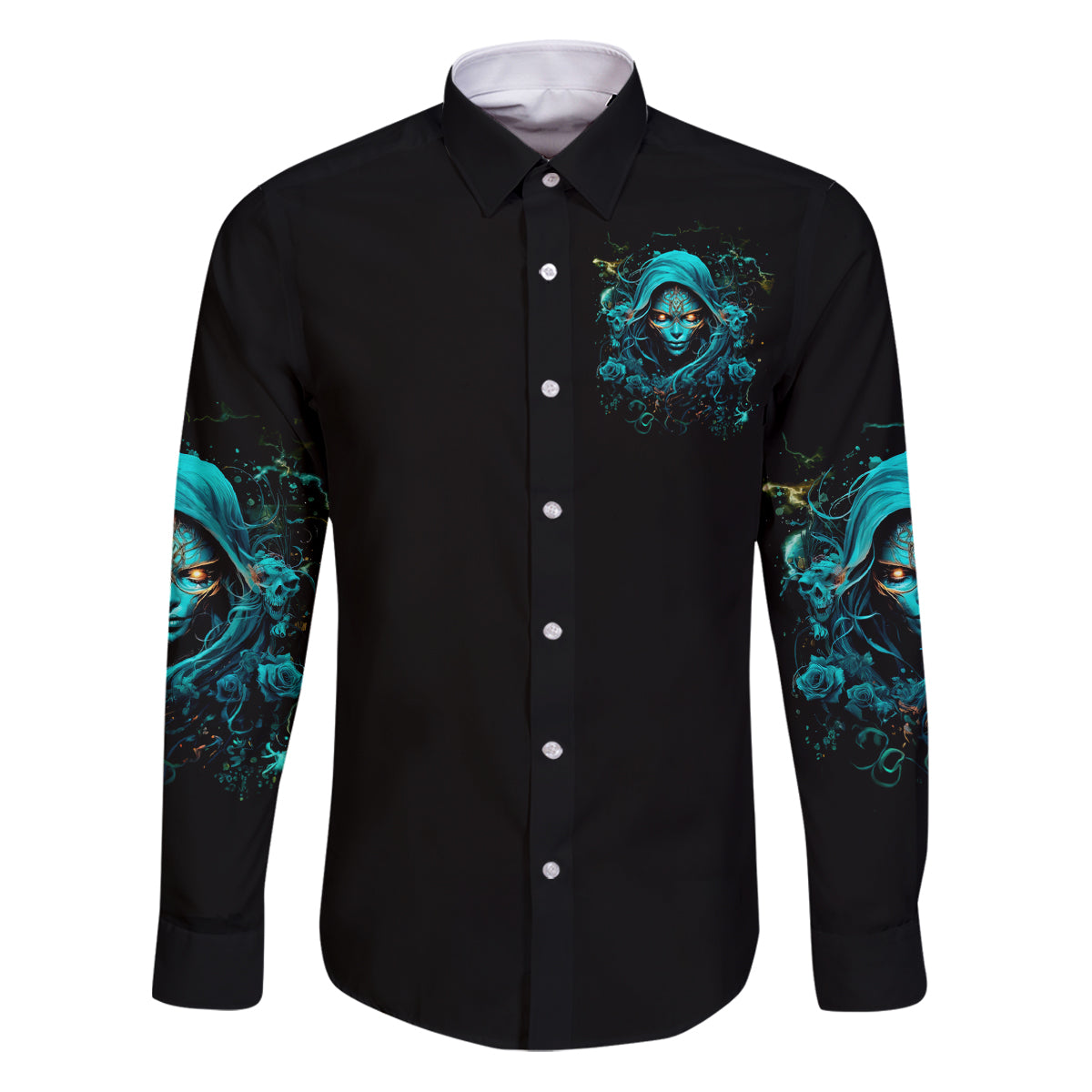 Lady Skull Family Matching Puletasi and Hawaiian Shirt Iam A Good Person But Don't Give Me Are To Show My Evil Side - Wonder Print Shop