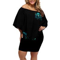 Lady Skull Off Shoulder Short Dress Iam A Good Person But Don't Give Me Are To Show My Evil Side - Wonder Print Shop