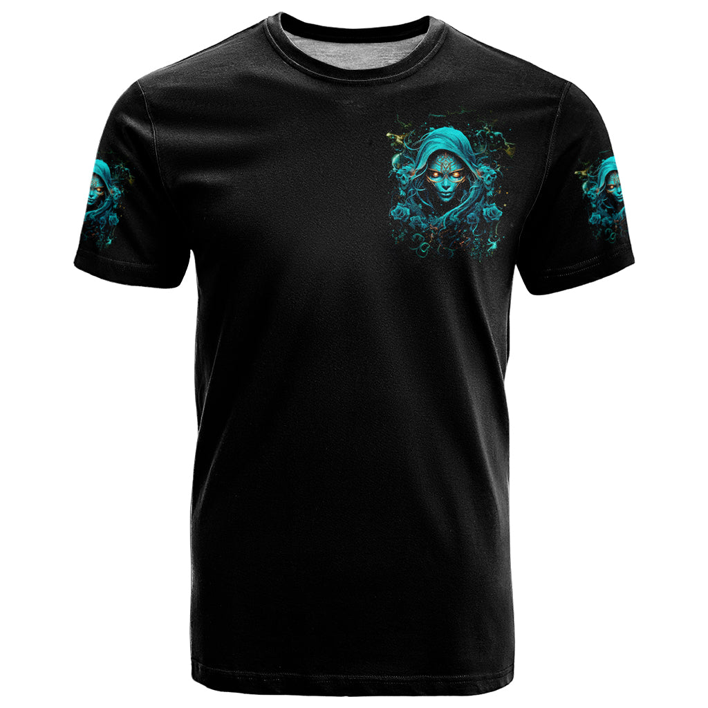 Lady Skull T Shirt Iam A Good Person But Don't Give Me Are To Show My Evil Side - Wonder Print Shop