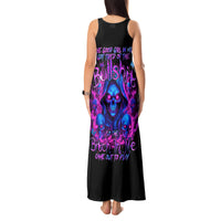 Flame Skull Tank Maxi Dress The Good Girl In Me Got Tired Of The Bullshit - Wonder Print Shop