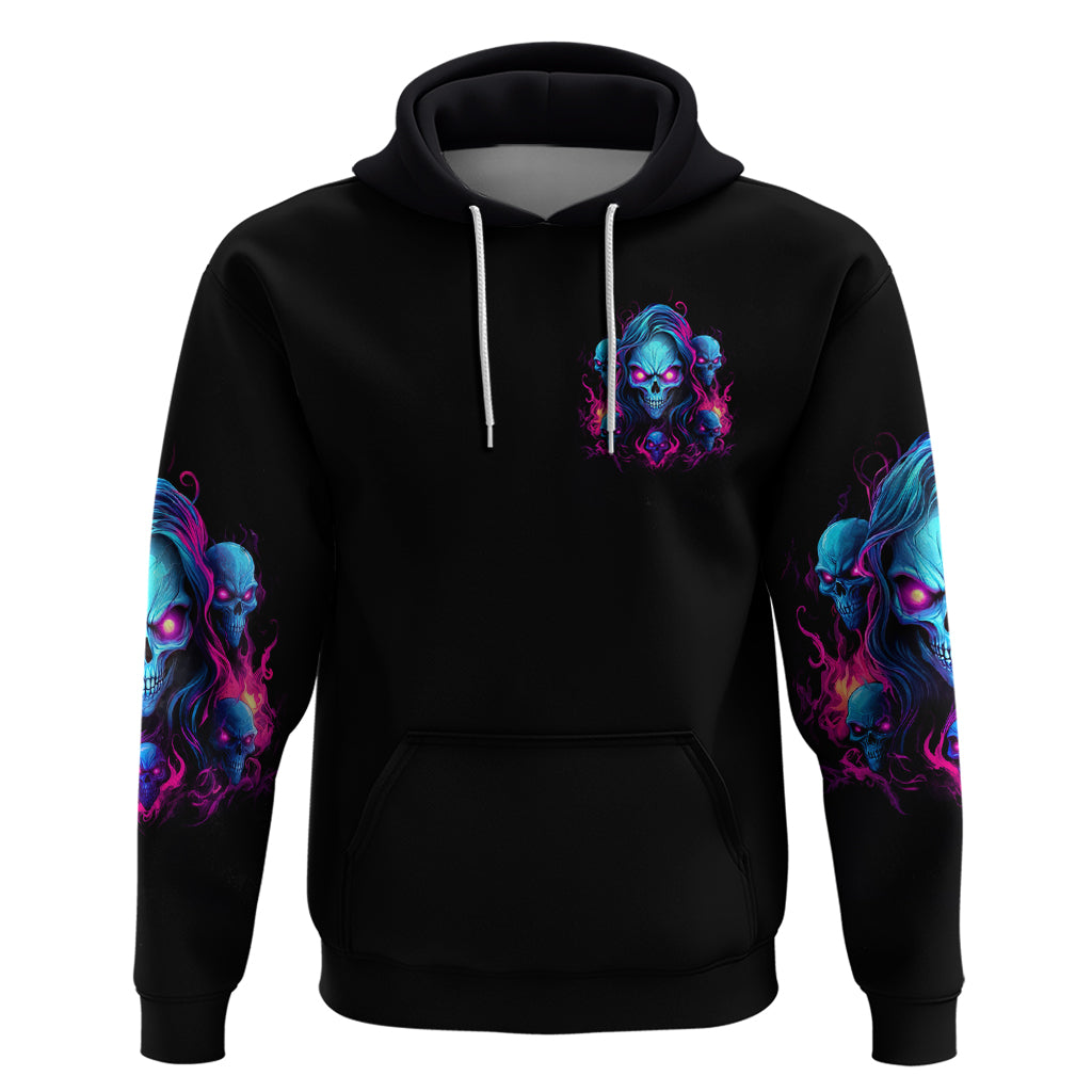 Lady Skull Zip Hoodie Stand For What You Believe In Even If It Means Standing Alone - Wonder Print Shop