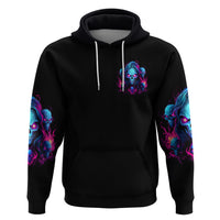 Lady Skull Zip Hoodie Stand For What You Believe In Even If It Means Standing Alone - Wonder Print Shop