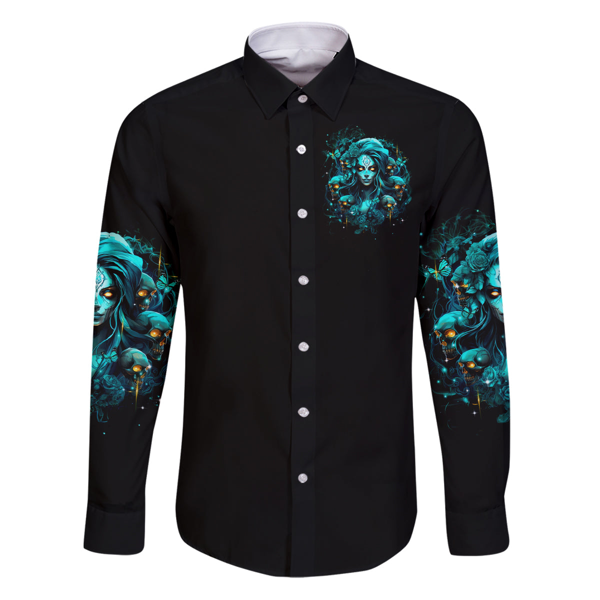 Lady Skull Family Matching Puletasi and Hawaiian Shirt Assuming I Was Like Most Girls Was Your First Mistake - Wonder Print Shop