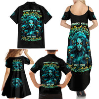 Lady Skull Family Matching Summer Maxi Dress and Hawaiian Shirt Assuming I Was Like Most Girls Was Your First Mistake - Wonder Print Shop