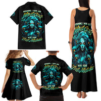 Lady Skull Family Matching Tank Maxi Dress and Hawaiian Shirt Assuming I Was Like Most Girls Was Your First Mistake - Wonder Print Shop