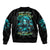 Lady Skull Sleeve Zip Bomber Jacket Assuming I Was Like Most Girls Was Your First Mistake - Wonder Print Shop
