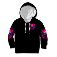 Rose Skull Kid Hoodie Stuck Between IDK IDC And IDGAF - Wonder Print Shop