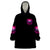 Rose Skull Wearable Blanket Hoodie Stuck Between IDK IDC And IDGAF - Wonder Print Shop