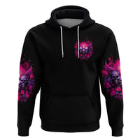 Rose Skull Zip Hoodie Stuck Between IDK IDC And IDGAF - Wonder Print Shop