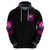 Rose Skull Zip Hoodie Stuck Between IDK IDC And IDGAF - Wonder Print Shop