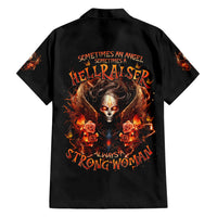 Angel Skull Hawaiian Shirt Sometimes An Angel Sometimes A Hellrasier - Wonder Print Shop