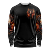 Angel Skull Long Sleeve Shirt Sometimes An Angel Sometimes A Hellrasier - Wonder Print Shop
