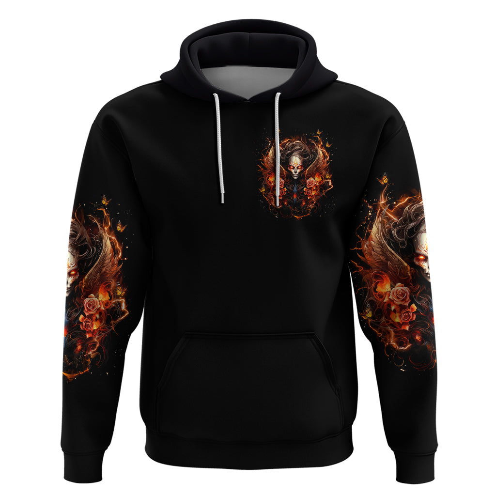 Angel Skull Zip Hoodie Sometimes An Angel Sometimes A Hellrasier - Wonder Print Shop