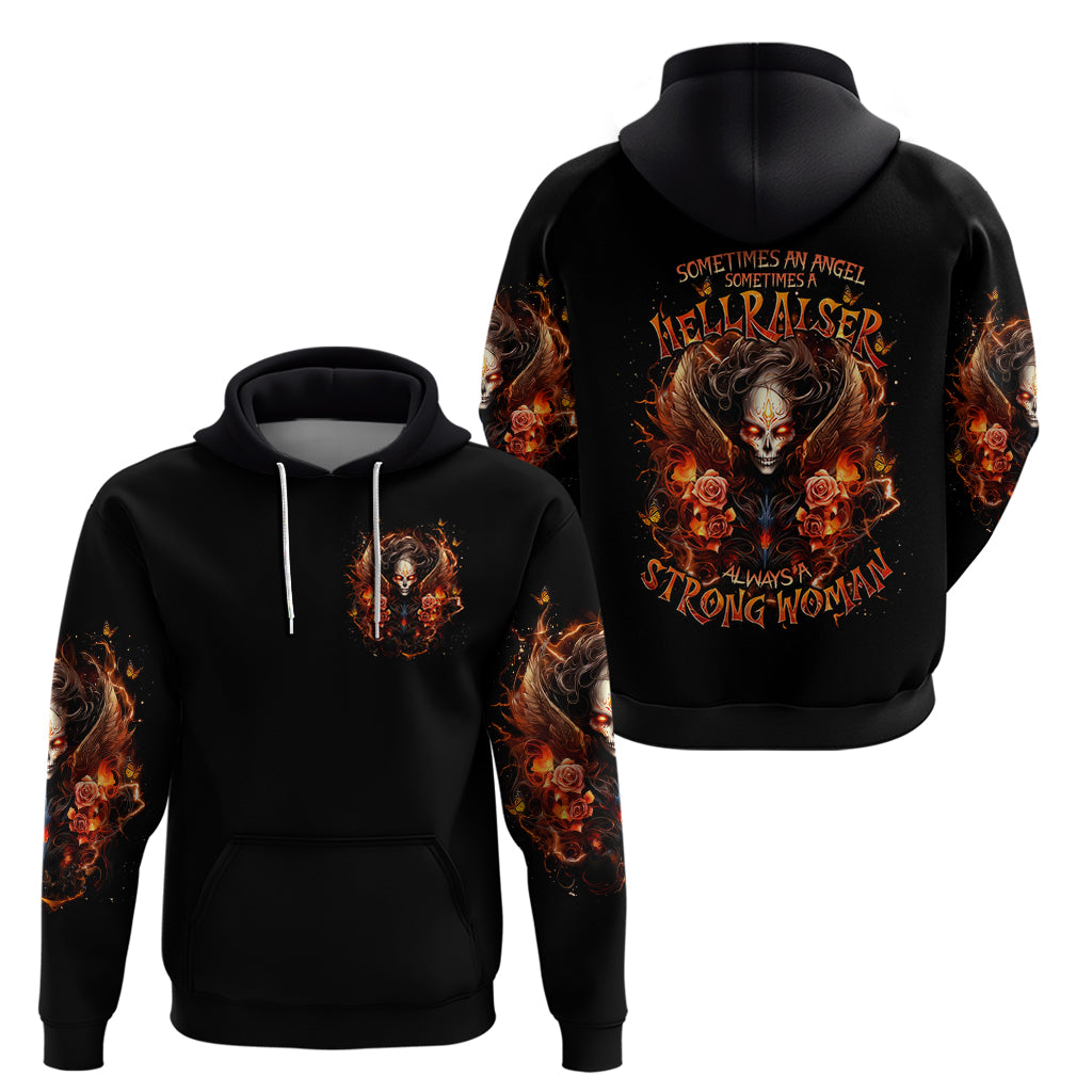 Angel Skull Zip Hoodie Sometimes An Angel Sometimes A Hellrasier - Wonder Print Shop