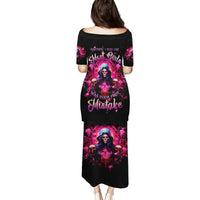 Rose Skull Family Matching Puletasi and Hawaiian Shirt I Hold A Beast An Angel And A Crazy Lady In Me - Wonder Print Shop